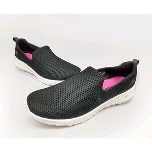 Skechers Go Walk Joy #15600 Black Slip On Shoes Sneakers Women's 9 Loafers